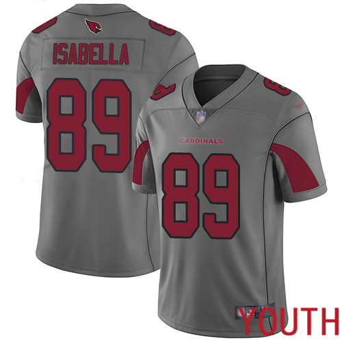 Arizona Cardinals Limited Silver Youth Andy Isabella Jersey NFL Football #89 Inverted Legend